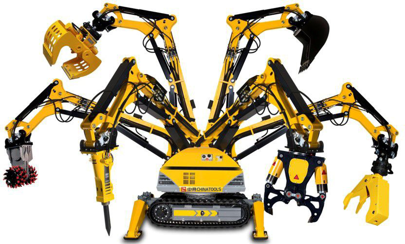 Satu mesin dengan ribuan wajah - aksesoris untuk excavator crawler