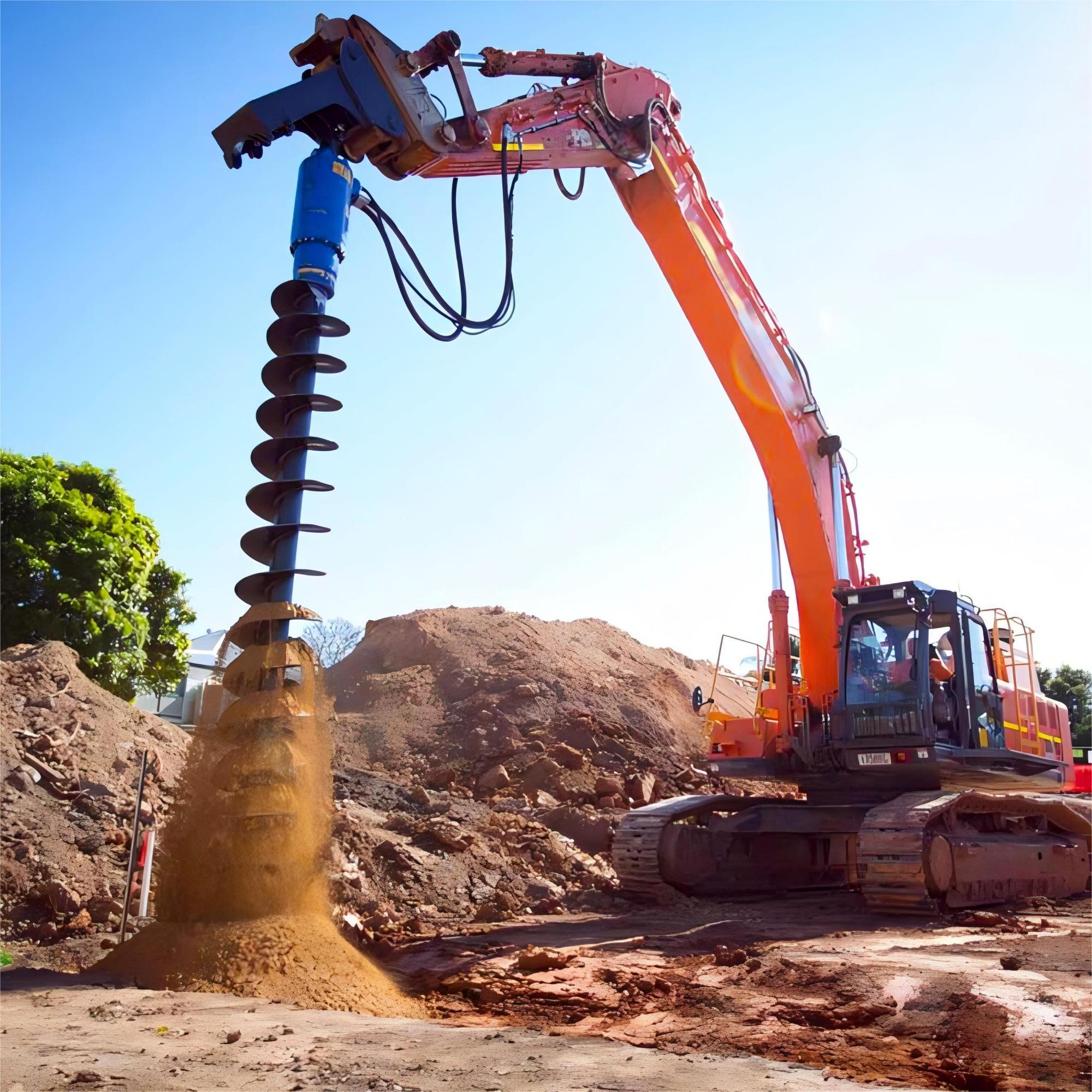 Lampiran excavator - latihan auger