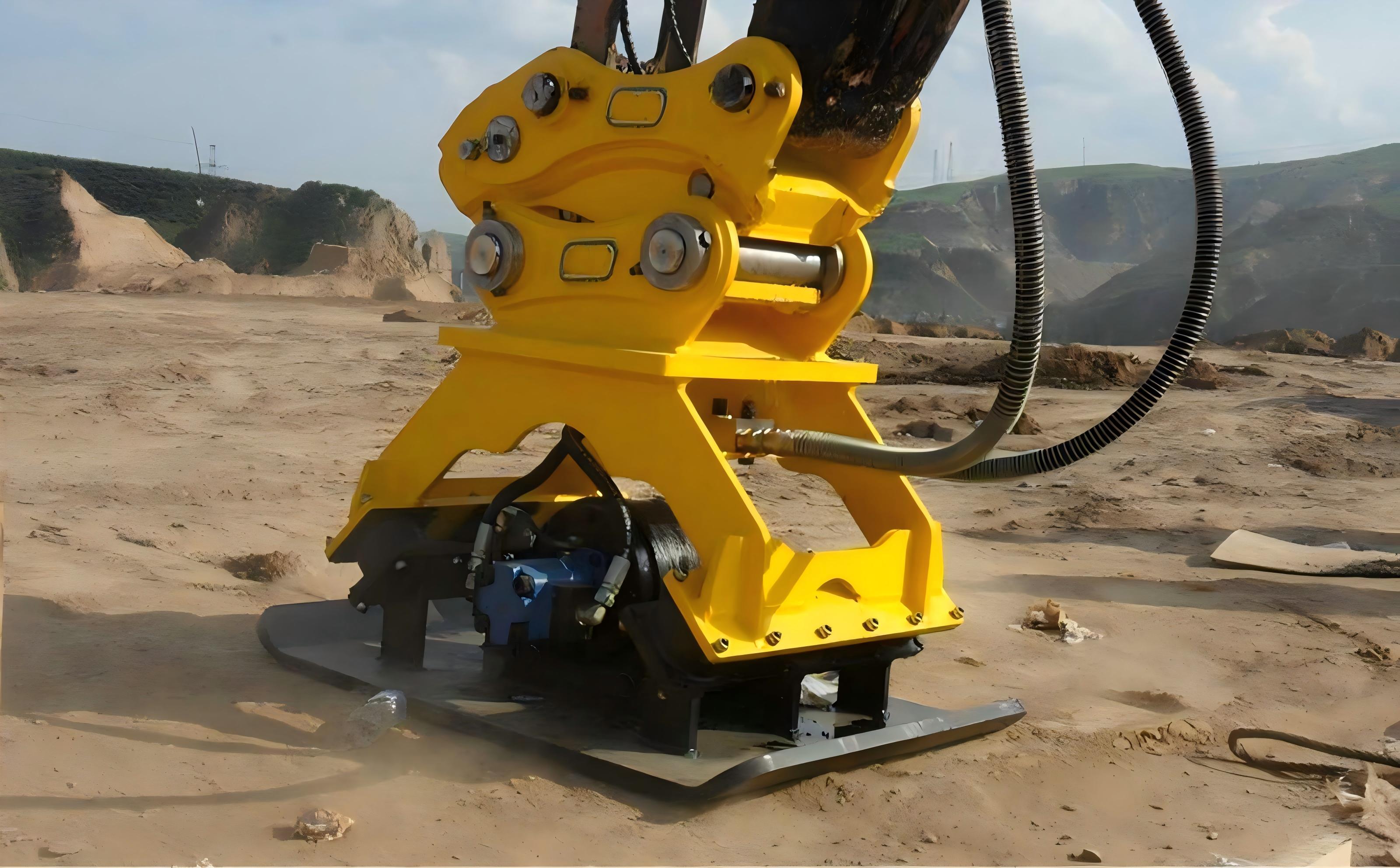 Aksesori Excavator - Pemadat Datar Hidrolik