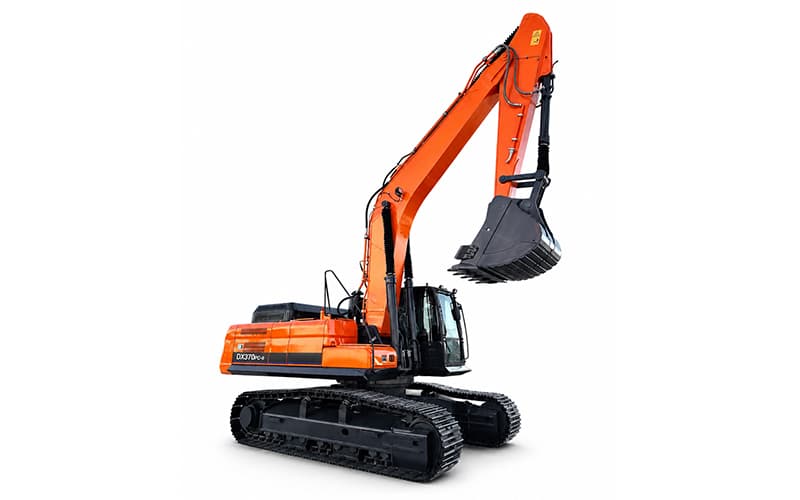 Penghancur Batu Keras Terbaik untuk Tambang! Ekskavator DX370PC-9 seberat 35,6 ton adalah solusi sempurna untuk semua jenis masalah 
